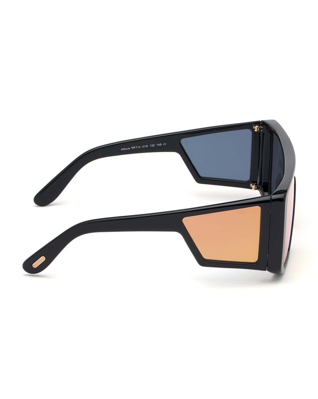 Tom Ford - Atticus Sunglasses - Oversize Rectangular Acetate Sunglasses -  FT0710 - Black Smoke - Tom Ford Eyewear - Avvenice