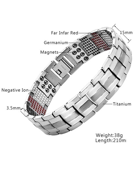 Elegant Titanium Magnetic Therapy Bracelet Pain Relief for Arthritis and  Carpal Tunnel Bracelet Titanium Stainless Steel Silver Nickel Copper   Amazonin Health  Personal Care