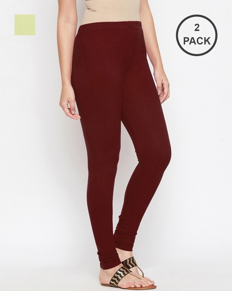 Pack of 2 Leggings with Elasticated Waist