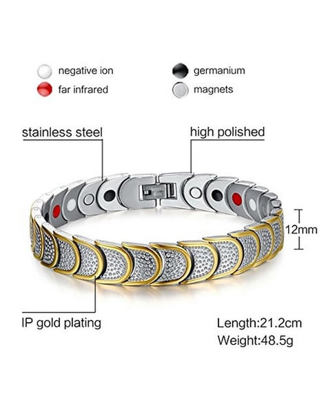 Bio Magnetic Double Strength Magnetic Therapy Bracelet Arthritis Pain  Relief Energy | Wish