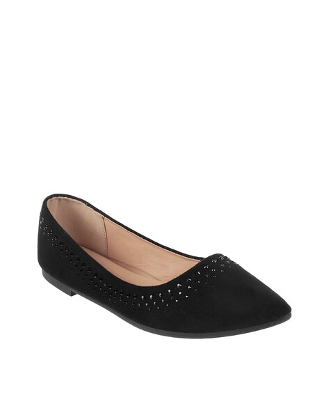 Buy Black Flat Shoes for Women by Mochi Online