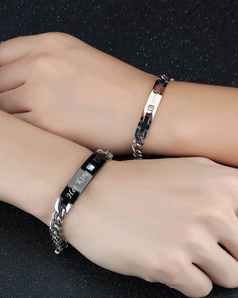 Get Personalized Couple Bracelet at  949  LBB Shop