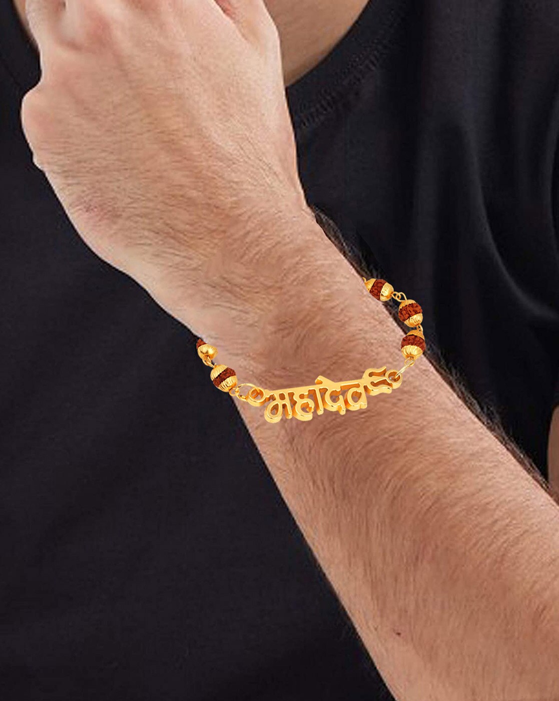 THE STATUS OM Namah Shivay New Mahadev Special Brown Watch Combo with Mahadev  Bracelet Watch Bracelete Combo Analog Watch - For Men - Buy THE STATUS OM  Namah Shivay New Mahadev Special