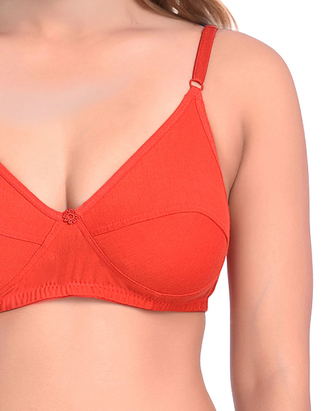 Buy online Bright Rose Red Bra from lingerie for Women by Biara for ₹299 at  0% off