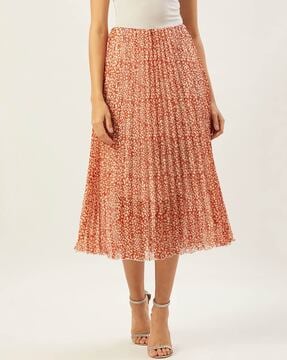 orange lace skirt