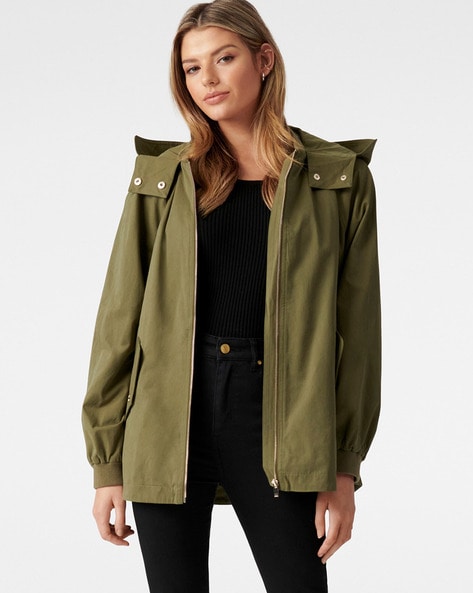 YOURS Plus Size Khaki Green Quilted Jacket | Yours Clothing