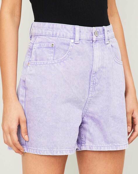 Buy Purple Shorts for Women by Ginger by lifestyle Online