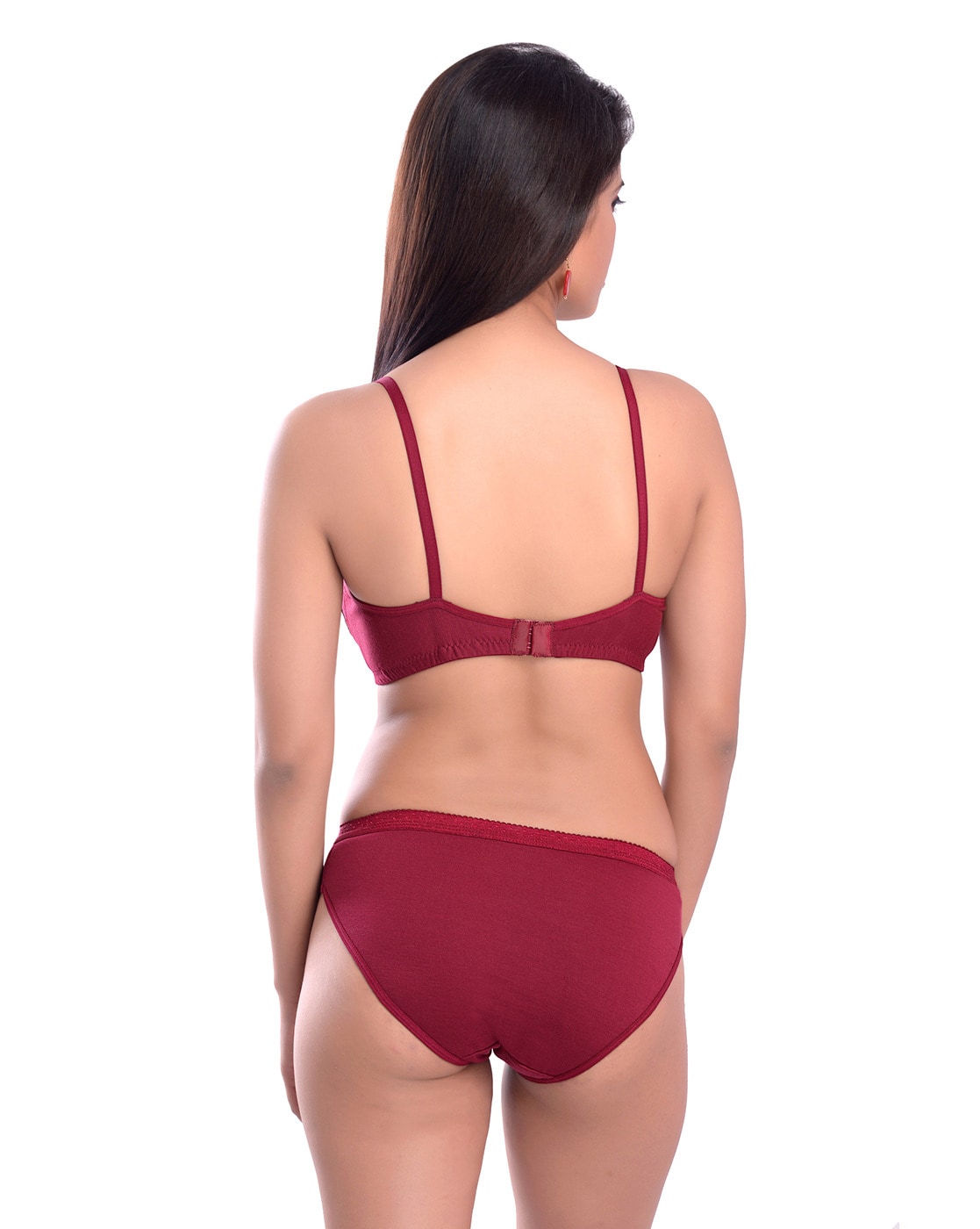 A.S. Enterprises Maroon Net Bra And Panty Set, Size: 30 - 36 at Rs 85/set  in Delhi