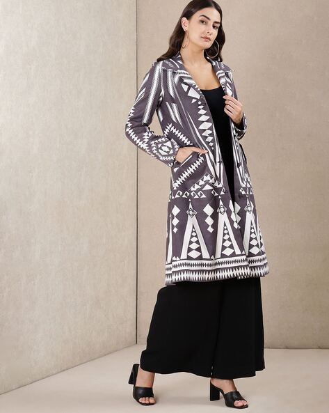 Longline hot sale silk jacket