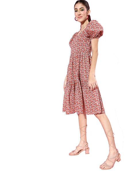 Sera Floral Print Fit \u0026 Flare Dress 