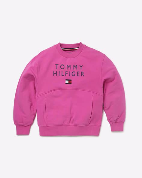 purple tommy hilfiger sweatshirt