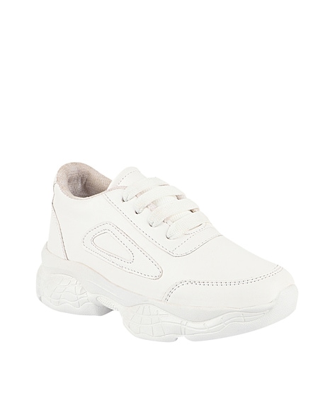 girls all white tennis shoes