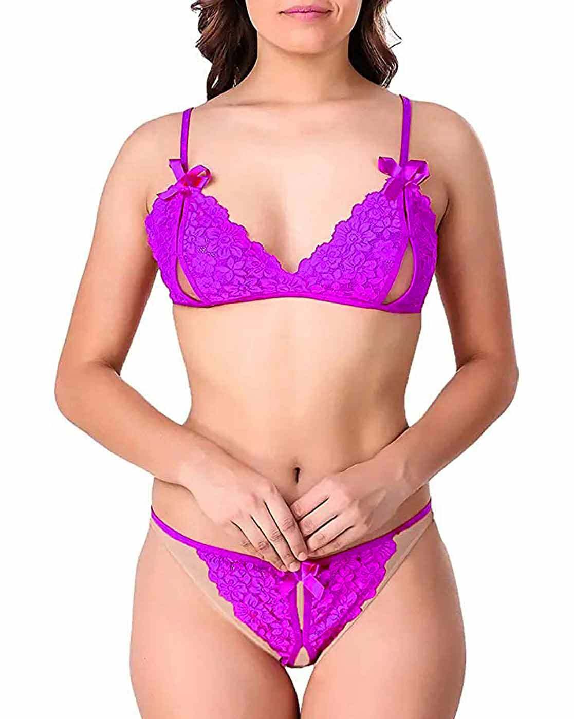 Pack of 2 Lacy Bra & G-string Sets