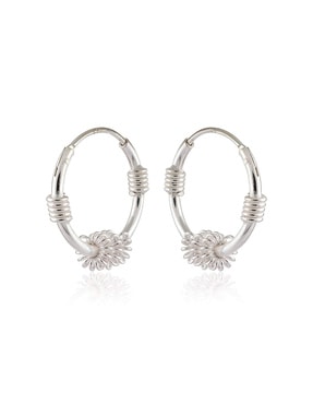 Eloish 92.5 Sterling Small Hoop Earrings - Silver - 0 Months to 5 Years - Silver