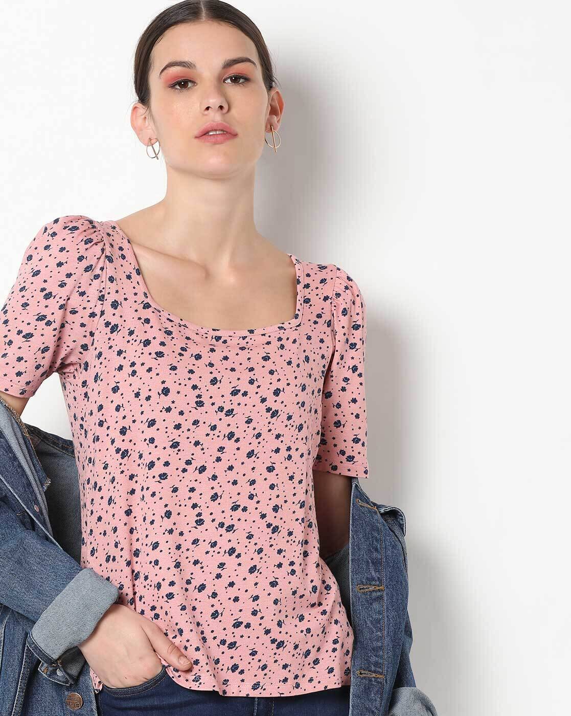 Buy Pink Tops for Women by Fig Online | Ajio.com