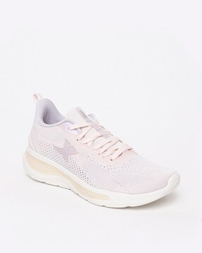 Textured Lace-Up Sports Shoes