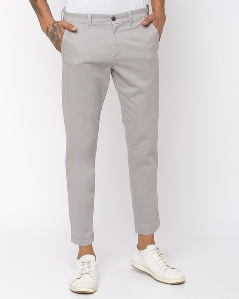 Trousers Pants suede blue