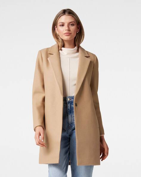 long beige coat