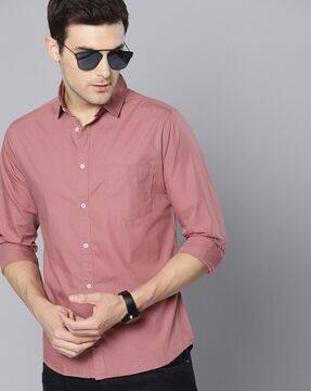 Buy Pink Shirts for Men by DENNISLINGO 