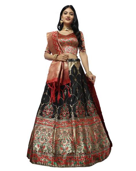 Flipkart on sale banarasi lehenga