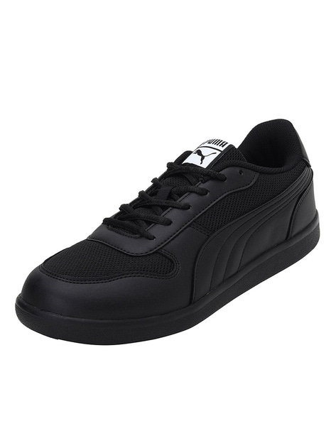 puma school shoes black
