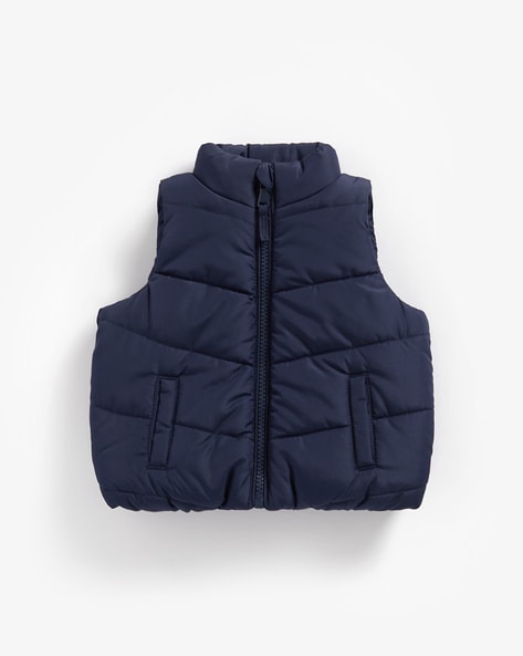 Quilted Zip-Front Sleeveless Jacket – Fahrenheit