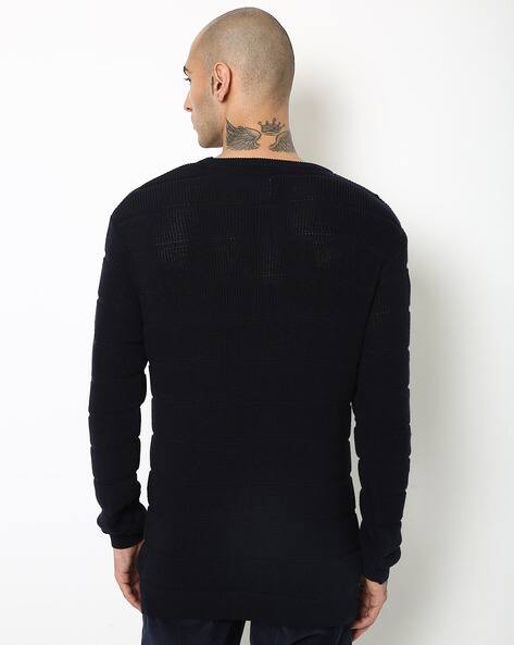 Textured Knit Crew-Neck Pullover view 2