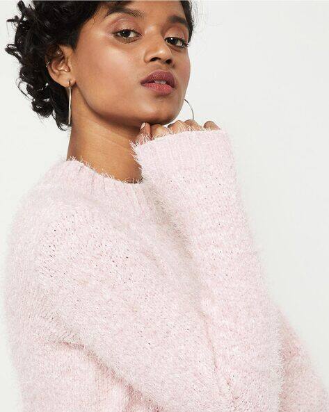Buy Pink Sweaters u0026 Cardigans for Women by MAX Online | Ajio.com