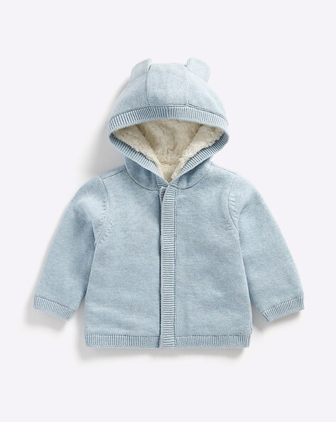 Cotton hooded online cardigans