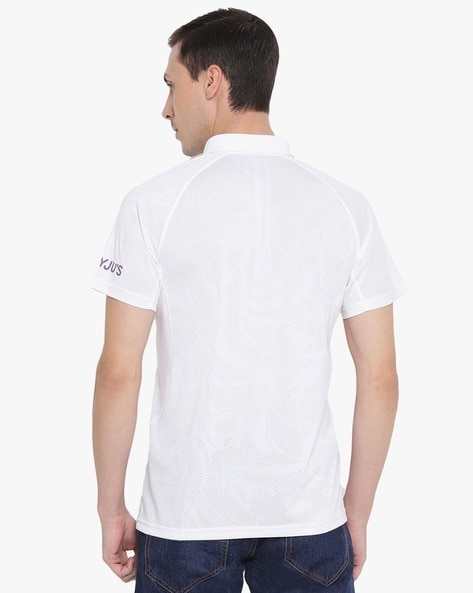 Men's Baseball Jersey White Plain T-Shirt - Maan Impex