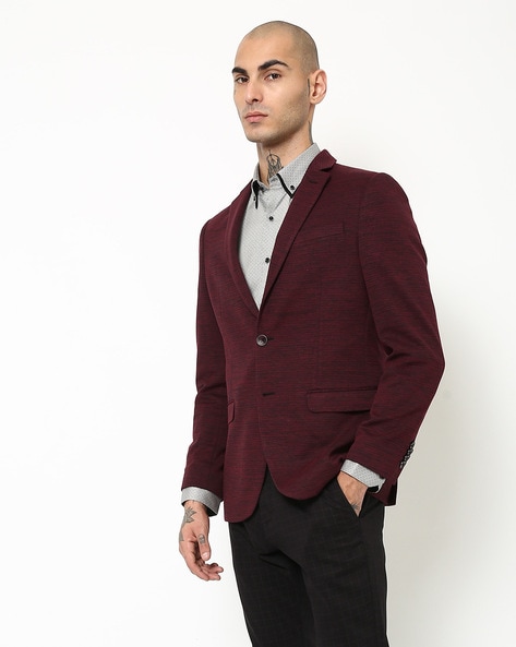 Buy Burgundy Blazers & Waistcoats for Men by NETPLAY Online 