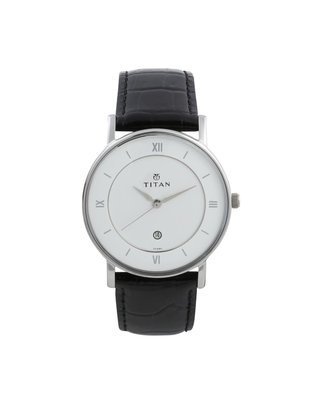 Titan white outlet belt watch