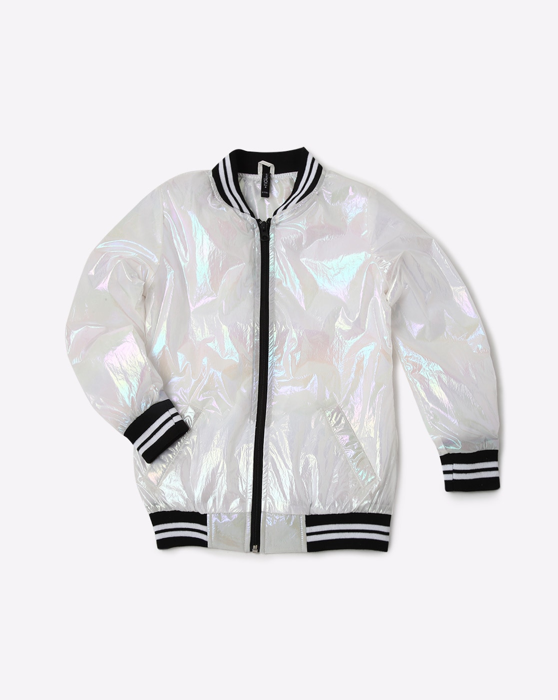 White sale shiny jacket