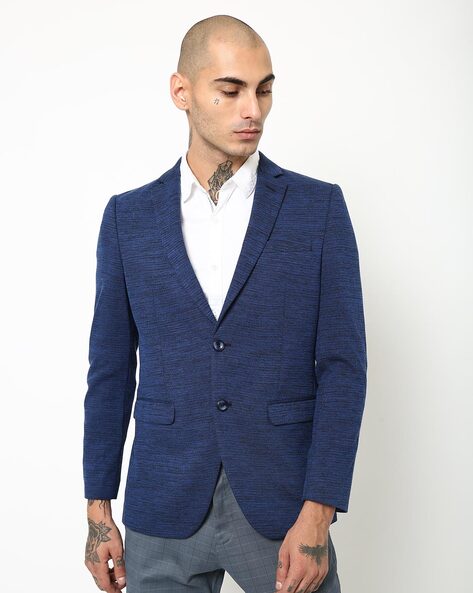 Buy Navy Blue Blazers & Waistcoats for Men by NETPLAY Online | Ajio.com