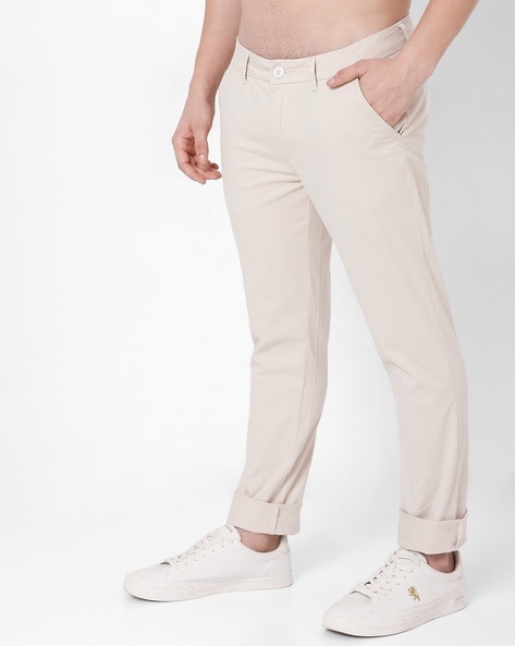 Buy Beige Trousers & Pants for Men by GAS Online