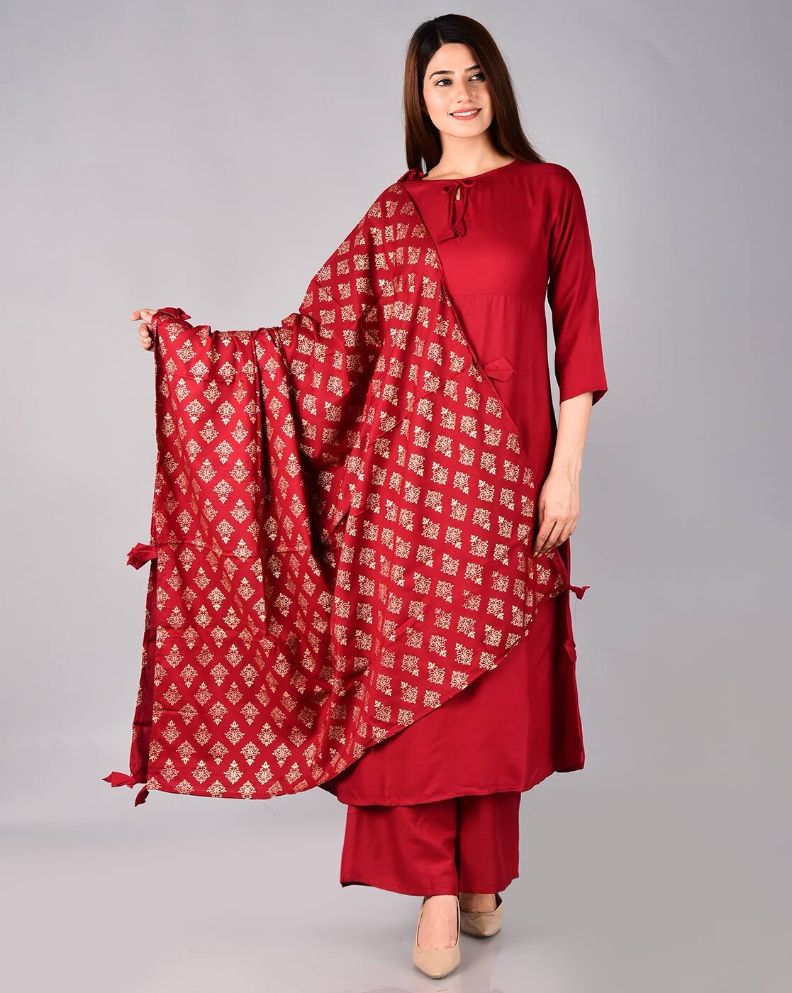 Banwery 07 Royal Girl Dhamaka Maroon Full Stitched Cotton Salwar Suit