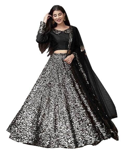 silver lehenga choli