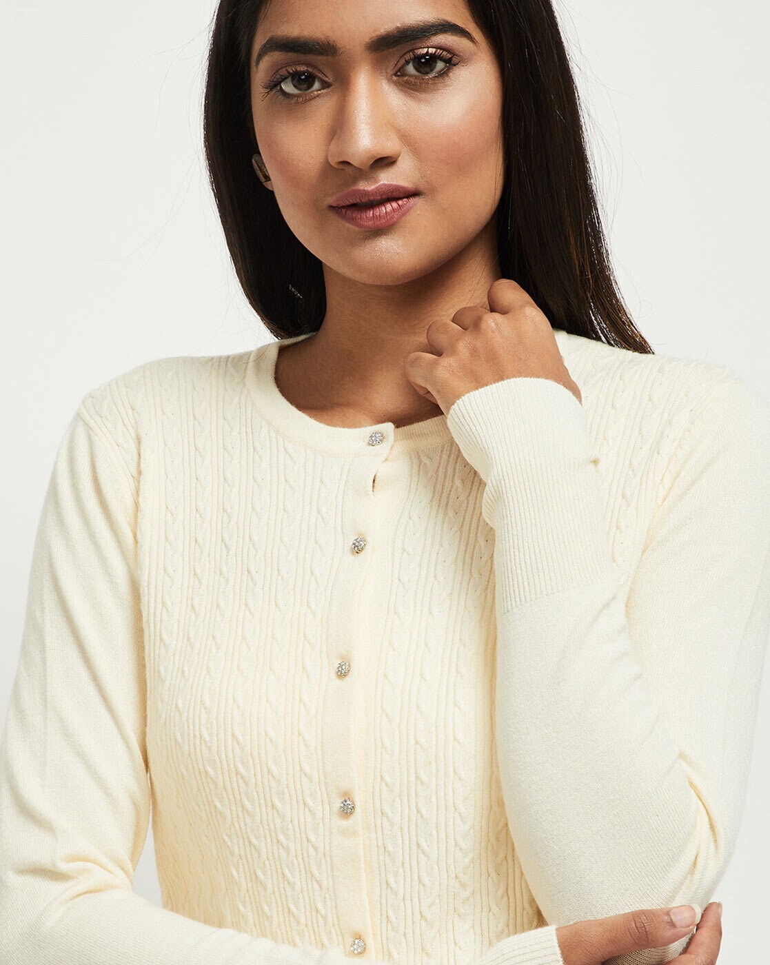 Buy Beige Sweaters & Cardigans for Women by MAX Online