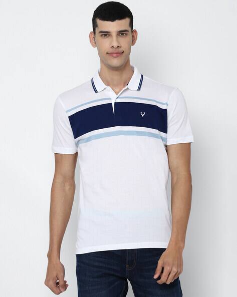 White Tshirts for Men by ALLEN SOLLY 