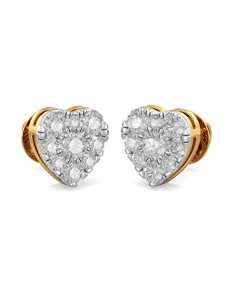 Buy quality Valentine Heart Diamond Stud Earring in Pune