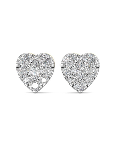 0.25 CT. T.W. Diamond Heart Earrings in 14K Yellow Gold - Sam's Club