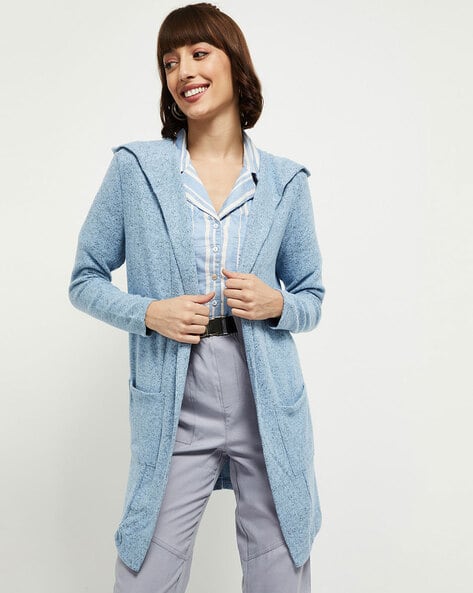 blue long shrug
