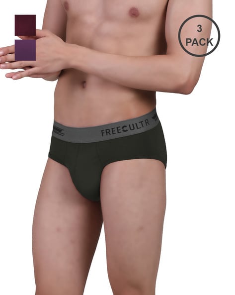 Buy Multicoloured Briefs for Men by Freecultr Online