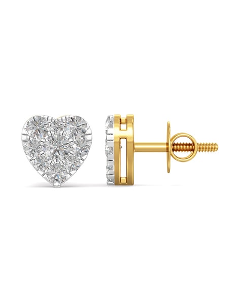3Ctw Heart Cut Cz Diamond 14K White Gold Plated Studs Earrings 141414  wwwsolutiondraftcom