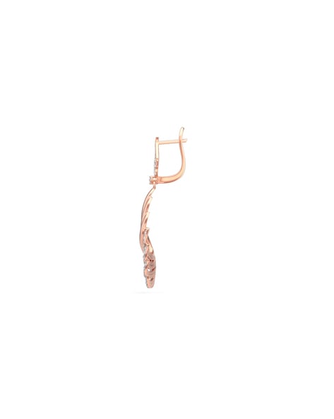 Pasquale Bruni 18k Rose Gold Diamond Snake Earrings | Neiman Marcus