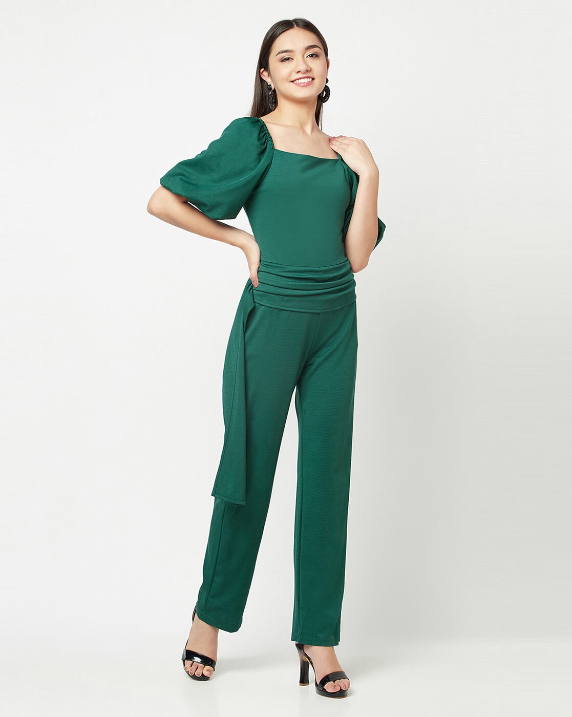 Amazon.com: One Shoulder Women Summer Sexy One Shoulder Ruffles Short Sleeve  Jumpsuit Jumpsuits Sequin (Green-A, S) : Clothing, Shoes & Jewelry