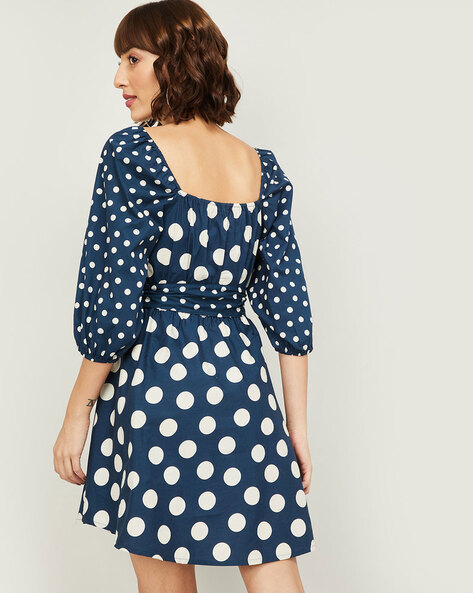 Blue Spotted Dress