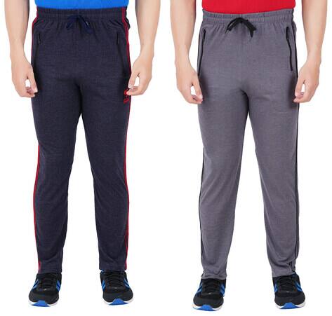 Buy Navy \u0026 Grey Track Pants for Men by 
