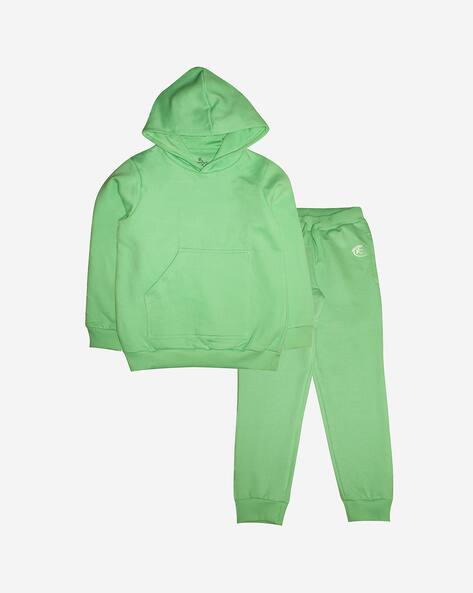 green tracksuit