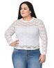 Lace Crew-Neck Top Lace Crew-Neck Top